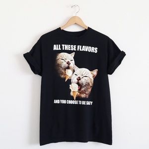 Walnut & 39th | Black Cat Meme Graphic T-Shirt